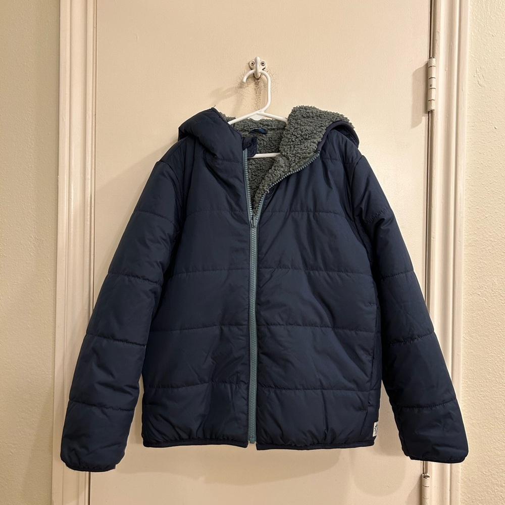 J.Crew Boys reversible coat EUC